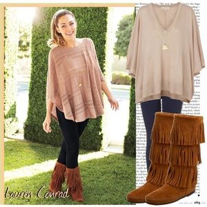 Fringe boots